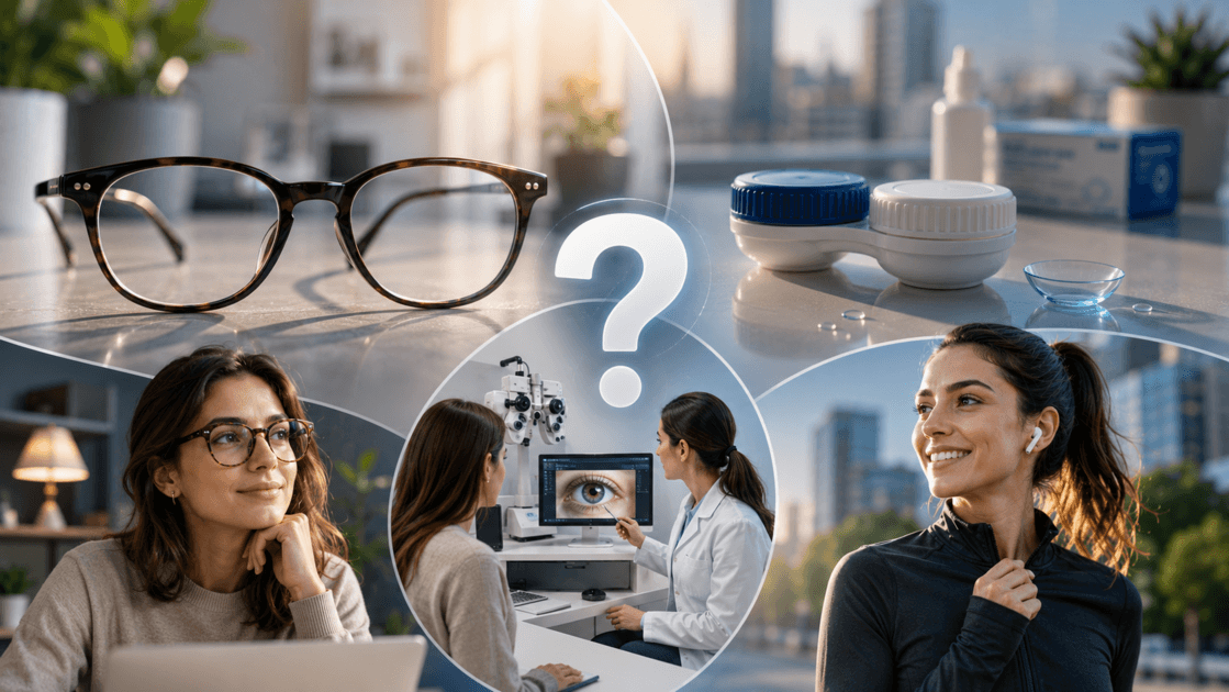 Óculos ou lentes de contacto? A melhor escolha depende da sua vida